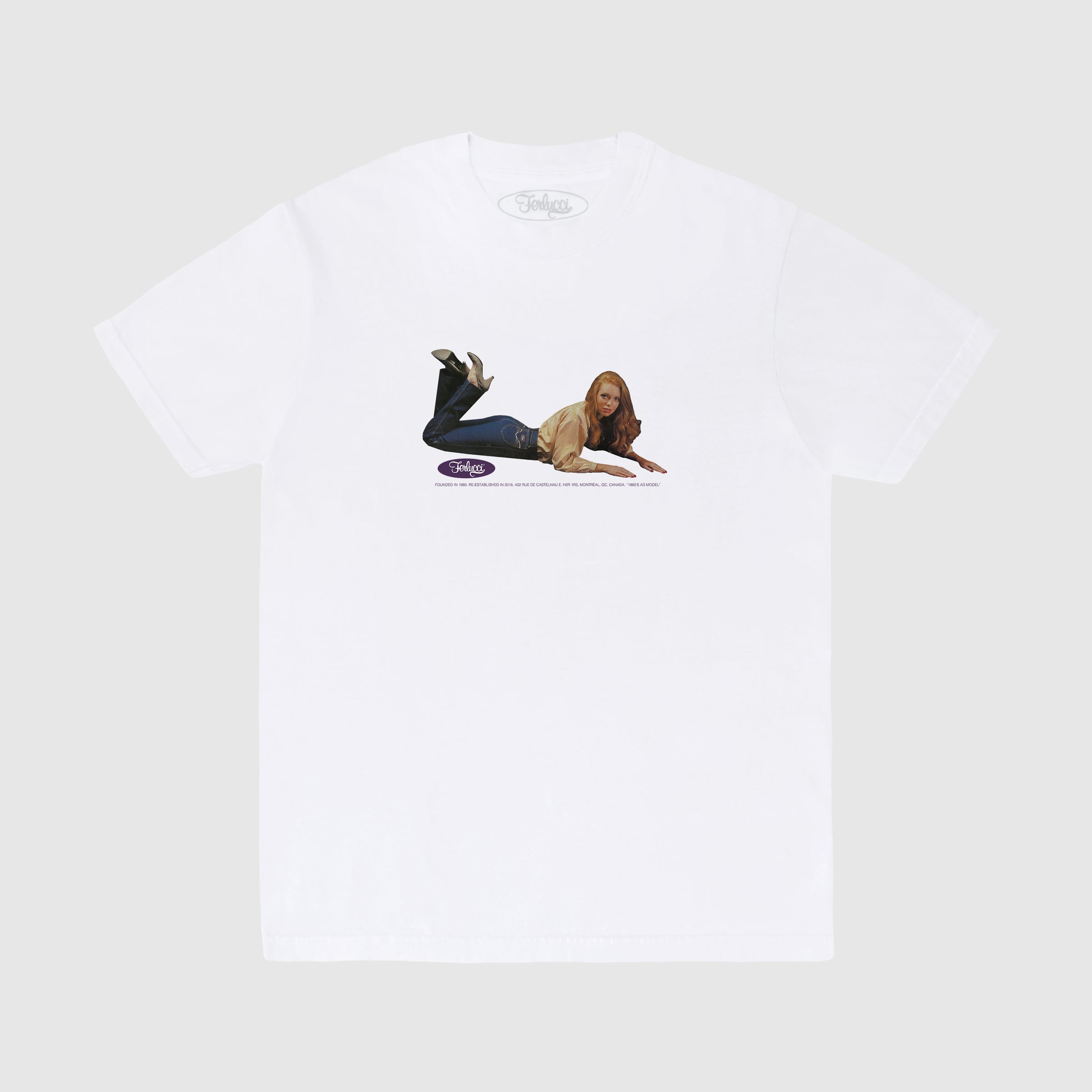 Ferlucci 80's Model T-Shirt Heritage Collection White