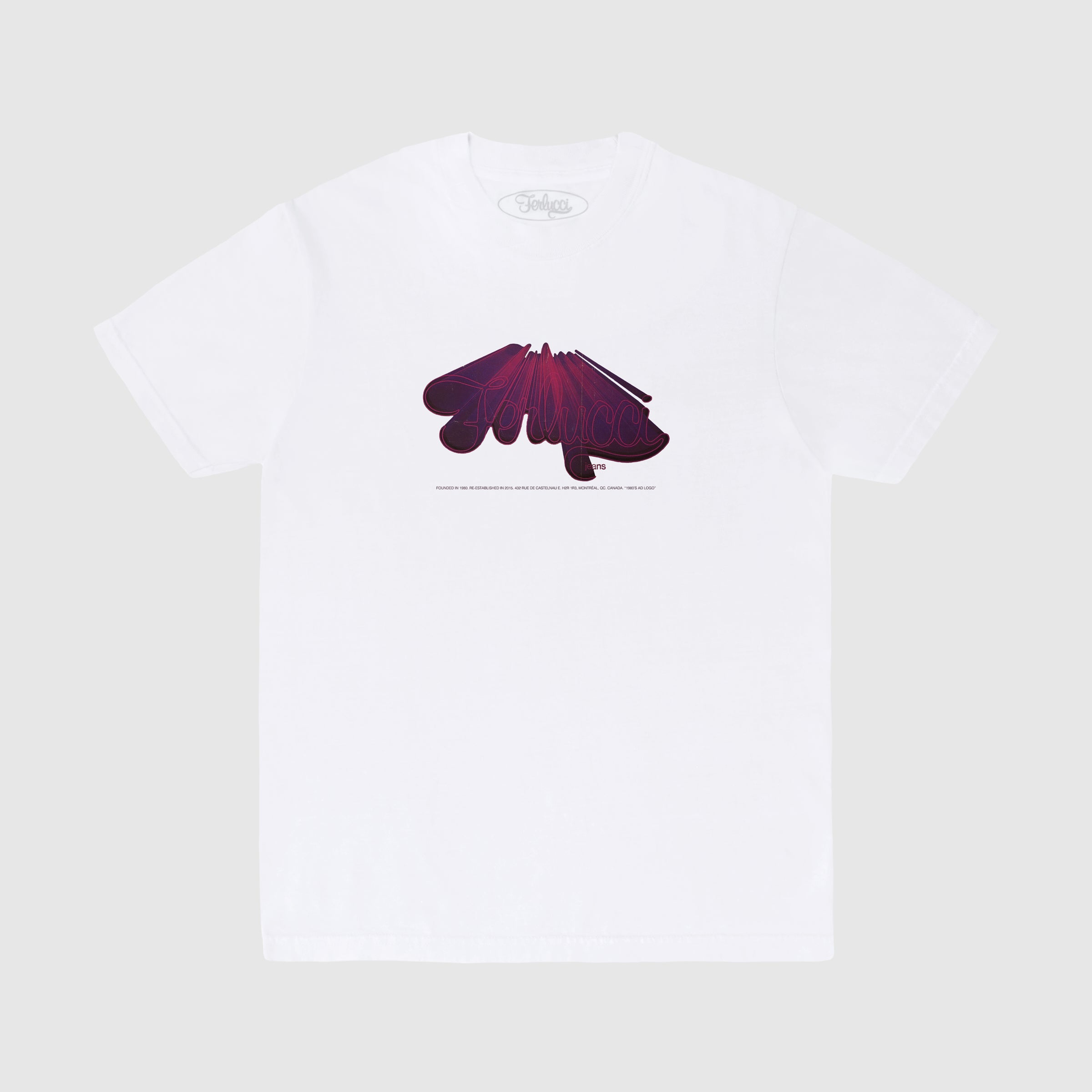 Ferlucci 80's Fluo T-Shirt Heritage Collection White