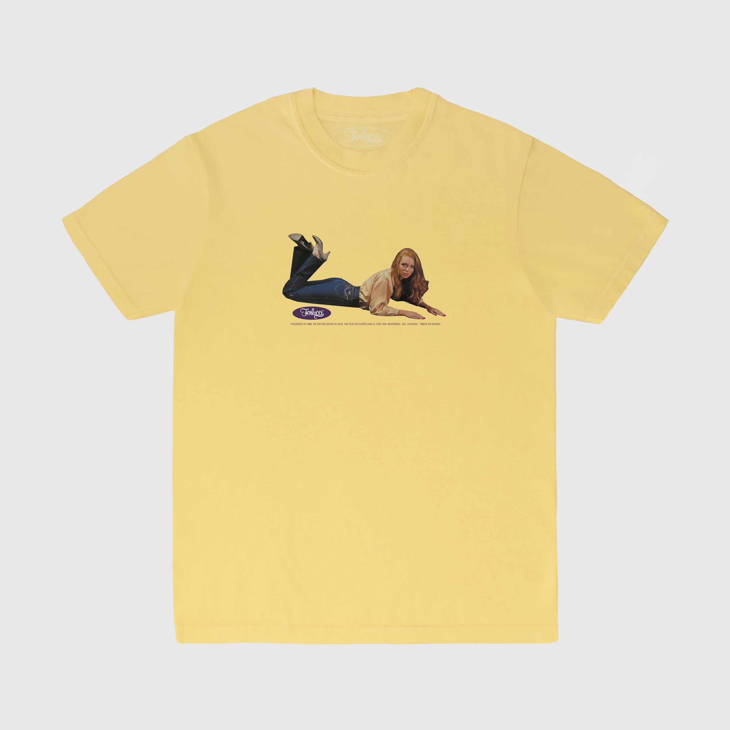 Ferlucci 80's Model T-Shirt Heritage Collection Butter